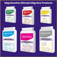 Load image into Gallery viewer, MigraSoothe Booster Series V - Advanced Menstrual Migraine Support Formula with Essential Vitamins, Minerals &amp; Botanicals - Promotes Hormonal Balance &amp; Wellness - Vegan Friendly, Made in the UK, 60 Capsules