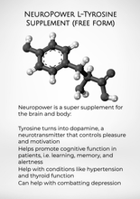Carregar imagem no visualizador da galeria, Neuro L-Tyrosine 500mg capsules up to 120 Day Supply Bespoke Biotics