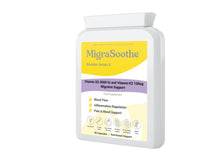 Load image into Gallery viewer, MigraSoothe Booster Vitamin D3 Vitamin K2 MK7 Complex for Migraine Relief 2-3 Months Supply