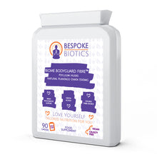 Load image into Gallery viewer, Psyllium Husks Supplement 750mg 90 Caps Suitable for Vegans Fibre UK Made