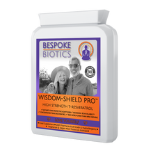 Charger l'image dans la galerie, WISDOM-Shield 40+ Ultra High STRENGTH T-Resveratrol Supplement 150mg 90 Capsules