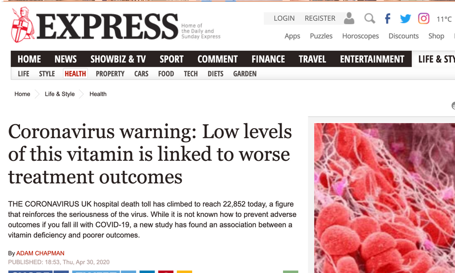 According to a report in the Daily Express, individuals with low levels of vitamin K may be more likely to experience poor outcomes from Viral diseases and COVID-19.