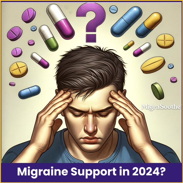 Migraine Support in 2024: Comparing Atogepant (Qulipta), Imigran Radis, Naproxen, and Natural Vitamin B2 (MigraSoothe Triple Pack) for Migraine Management