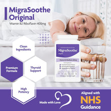 Load image into Gallery viewer, Riboflavin 400mg Caps | MigraSoothe Original | Vitamin B2| Migraine attacks | NHS recommended 1-4 Months