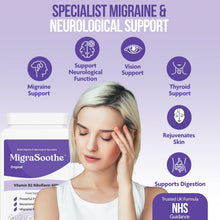 Load image into Gallery viewer, Riboflavin 400mg Caps | MigraSoothe Original | Vitamin B2| Migraine attacks | NHS recommended 1-4 Months