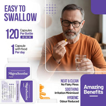 Load image into Gallery viewer, Riboflavin 400mg Caps | MigraSoothe Original | Vitamin B2| Migraine attacks | NHS recommended 1-4 Months