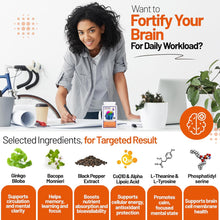 Load image into Gallery viewer, Neuro-Study Nootropic-21 Vitamin Complex 90 Caps 8hrs+ Memory Focus Legal Natural Brain Support inc Ginkgo, Choline, Betaine, Carnitine, Lecithin, Vitamins and Minerals