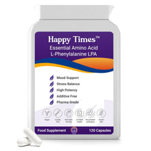 Load image into Gallery viewer, L-Phenylalanine 1000mg Capsules | MEMORY | ATTENTION | HEALTHY THYROID  | PAIN RELIEF