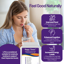Load image into Gallery viewer, L-Phenylalanine 1000mg Capsules | MEMORY | ATTENTION | HEALTHY THYROID  | PAIN RELIEF