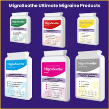 Load image into Gallery viewer, MigraSoothe Booster Series V - Advanced Menstrual Migraine Support Formula with Essential Vitamins, Minerals &amp; Botanicals - Promotes Hormonal Balance &amp; Wellness - Vegan Friendly, Made in the UK, 60 Capsules