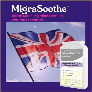 MigraSoothe Alpha Lipoic Acid Booster Series VI – High Potency ALA for Migraine Support, Antioxidant & Anti-inflammatory Properties – 120 Vegan Capsules