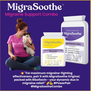 MigraSoothe Booster Vitamin D3 Vitamin K2 MK7 Complex for Migraine Relief 2-3 Months Supply