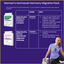 Carica l&#39;immagine nel visualizzatore di Gallery, Women’s Hormonal Harmony Migraine Pack