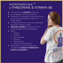 Laden Sie das Bild in den Galerie-Viewer, L-Threonine 500mg &amp; B6 125mg 60 Capsules Mood Swings Mental Performance