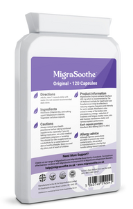 Riboflavin 400mg Caps | MigraSoothe-Original | Vitamin B2| Migraine attacks | NHS recommended 1-4 Months