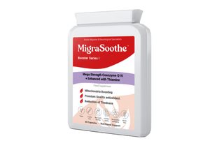 Coenzyme Q10 CoQ10 MigraSoothe Booster I - to Support Migraine Relief in Conjunction with MigraSoothe Riboflavin Products