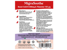 Charger l&#39;image dans la galerie, Coenzyme Q10 CoQ10 MigraSoothe Booster I - to Support Migraine Relief in Conjunction with MigraSoothe Riboflavin Products