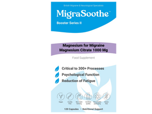 Magnesium MigraSoothe Booster II - Super absorbable Magnesium to Support Migraine Relief in conjunction with MigraSoothe Riboflavin Products