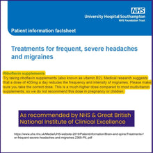 Laden Sie das Bild in den Galerie-Viewer, Migrasoothe + Herbs Migraine Relief Feverfew + Ginger + Vitamin B2 Riboflavin 400mg per Capsule NHS &amp; Nice Recommended Ingredients UK Made Migraine Relief, Stress, Tremors &amp; Energy Vegan. Vitamin B2 400 NEW