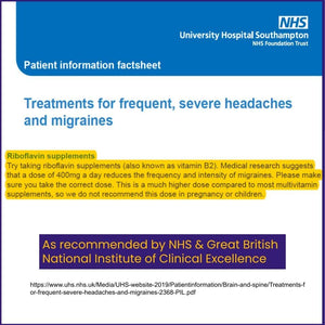 Migrasoothe + Herbs Migraine Relief Feverfew + Ginger + Vitamin B2 Riboflavin 400mg per Capsule NHS & Nice Recommended Ingredients UK Made Migraine Relief, Stress, Tremors & Energy Vegan. Vitamin B2 400 NEW