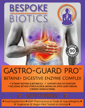 Cargar imagen en el visor de la galería, Gastro-Guard Pro Betaine+ Digestive Enzymes 90 Caps Betaine HCL Great Keto Bromelaine | Papaine