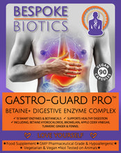 Carica l&#39;immagine nel visualizzatore di Gallery, Gastro-Guard Pro Betaine+ Digestive Enzymes 90 Caps Betaine HCL Great Keto Bromelaine | Papaine