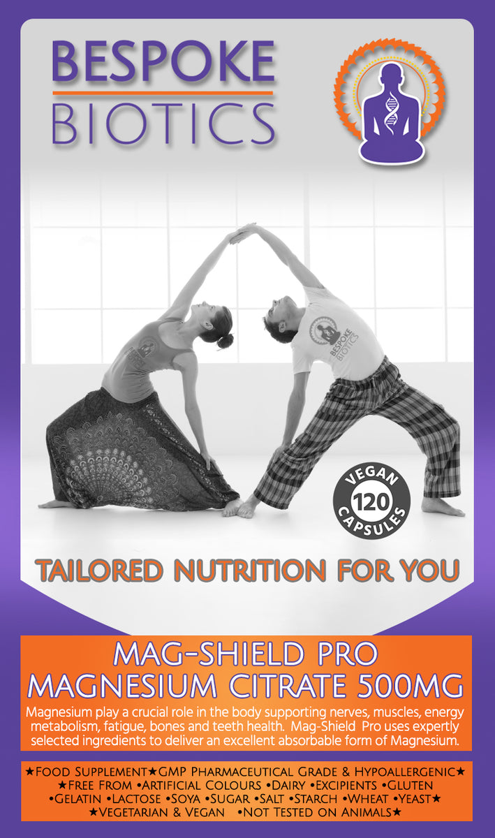 Magshield Supplement Mag-Shield PRO Magnesium Citrate 500mg 120 Capsules - Highly Absorbabl ...