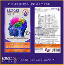 Carica l&#39;immagine nel visualizzatore di Gallery, Neuro-Study Nootropic-21 Vitamin Complex 90 Caps 8hrs+ Memory Focus Legal Natural Brain Support inc Ginkgo, Choline, Betaine, Carnitine, Lecithin, Vitamins and Minerals