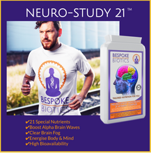 Carregar imagem no visualizador da galeria, Neuro-Study Nootropic-21 Vitamin Complex 90 Caps 8hrs+ Memory Focus Legal Natural Brain Support inc Ginkgo, Choline, Betaine, Carnitine, Lecithin, Vitamins and Minerals