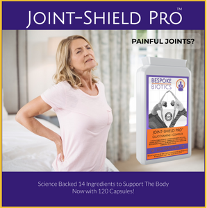 JOINT-SHIELD PRO Glucosamine 300mg Complex with MSM, Sour Cherry, Rosehip & Turmeric 120 Caps