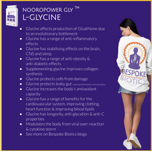 Cargar imagen en el visor de la galería, Glycine 500MG FREE FORM 120 Caps Vegan for Energy, Fatigue Sleep Gout, Leaky Gut